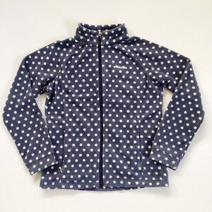 Columbia Gray Polka Dot Fleece Jacket